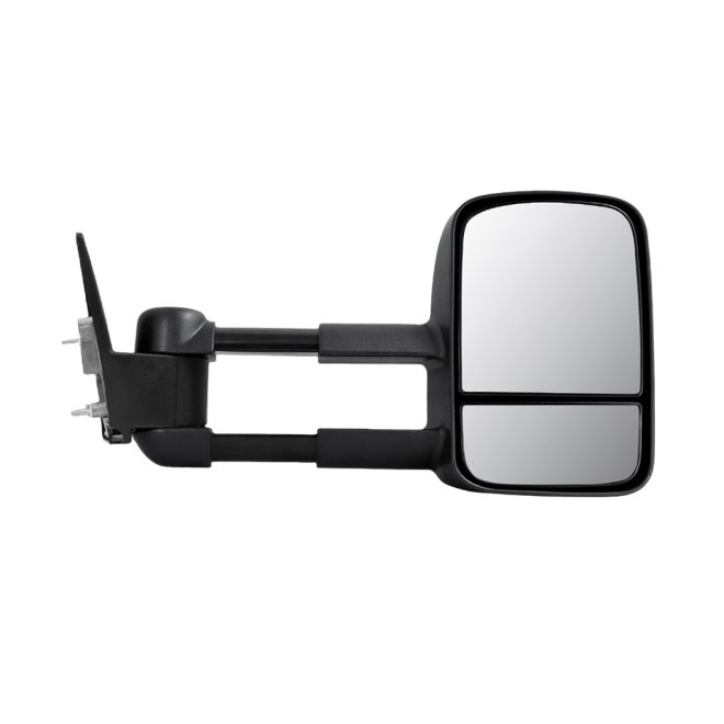 2x Extendable Towing Mirrors Black for Toyota Landcruiser LC 100 98-07
