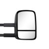2x Extendable Towing Mirrors Black for Toyota Landcruiser LC 70-79 Series