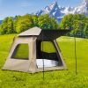 Instant Pop up Tent Auto Family Camping Canopy Shelter 5-8 Person Ground Mat