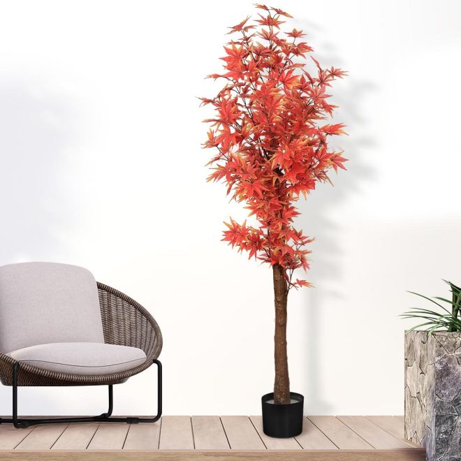 Artificial Plants Tree Garden Indoor Outdoor Fake Home Decor Maple 180cm