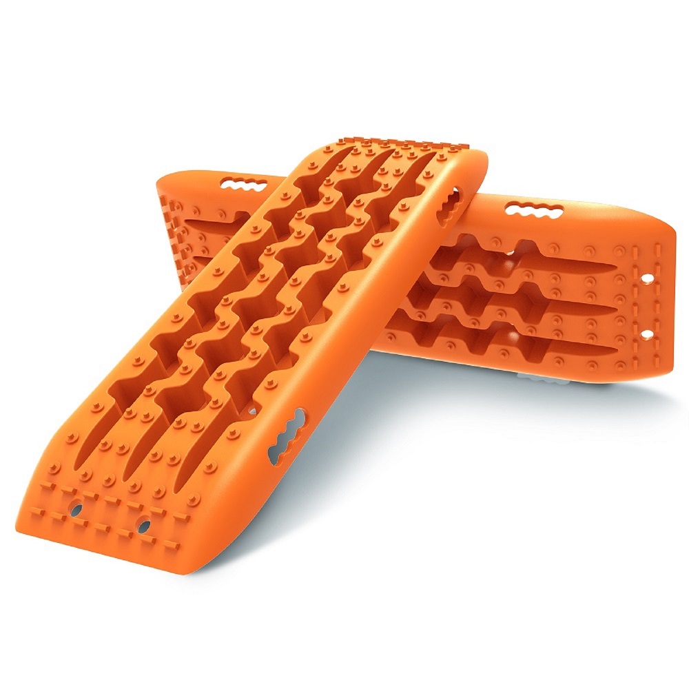 X-BULL KIT1 Recovery track Board Traction Sand trucks strap mounting 4×4 Sand Snow Car – Orange