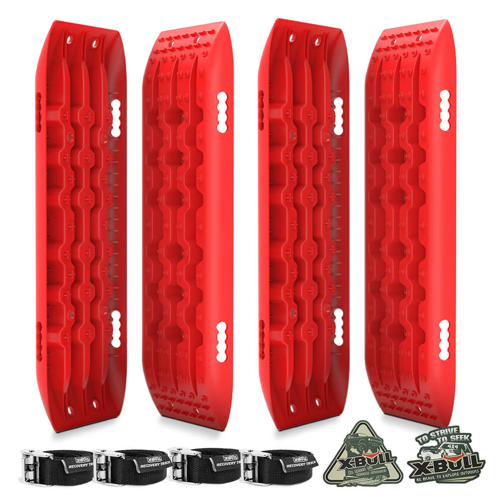 X-BULL Recovery tracks 10T Sand Mud Snow RED Offroad 4WD 4×4 91cm Gen 2.0