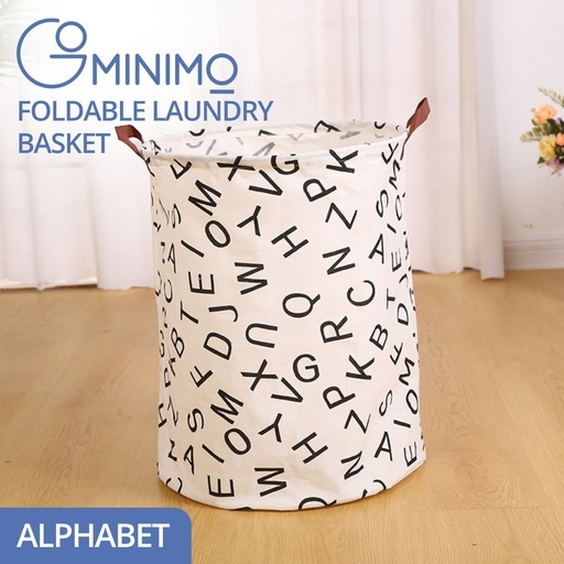 Laundry Basket Round Foldable (Alphabet) GO-LB-111-CN