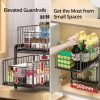 Under Sink Organizer Pull Out Sliding Drawer Cabinets GO-USO-100-QY