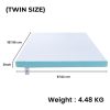 Dual Layer Mattress Topper 2 inch with Gel Infused (Twin)