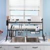 Dish Drying Rack Over Sinks Adjustable 85-105cm (Black) GO-DDR-100-JD