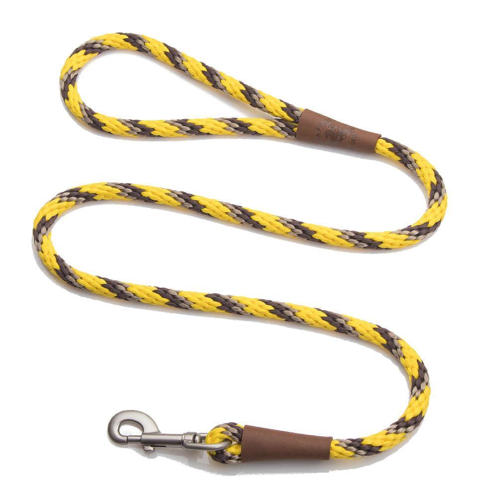 Clip Leash Small – lengths 3/8in x 4ft(10mm x1.2m) Made in the USA – Tricolour Harvest