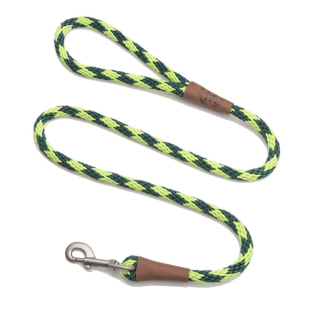 Clip Leash Small – lengths 3/8in x 4ft(10mm x1.2m) Made in the USA – Diamond – Jade