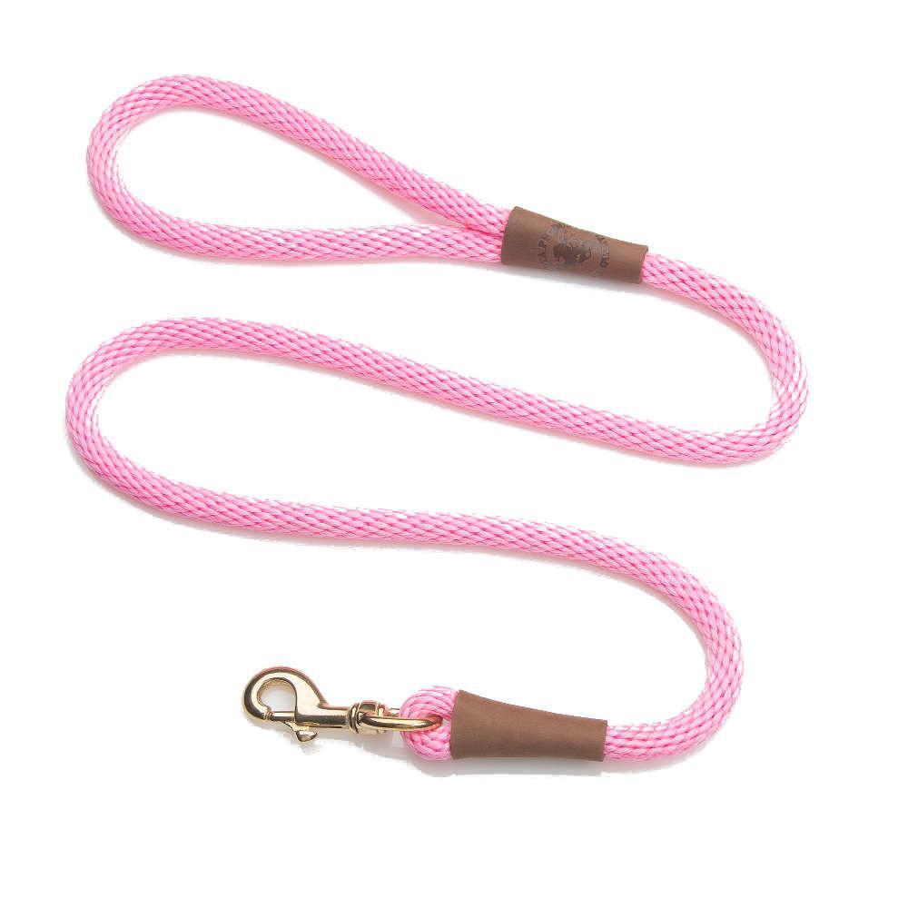 Clip Leash Small – lengths 3/8in x 4ft(10mm x1.2m) Made in the USA – Hot Pink