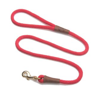Clip Leash Large - lengths 1/2in x 6ft(13mm x1.8m) Made in the USA - Red