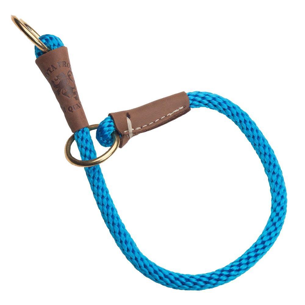 Products Dog Command Rope Slip Collar 16in (40cm) – Made in the USA – Blue
