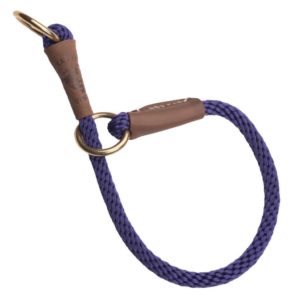 Products Dog Command Rope Slip Collar 24in (61cm) – Made in the USA – Purple