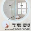 2 Set LED Wall Mirror Round Touch Anti-Fog Makeup Decor Bathroom Vanity 80cm