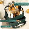 Make up Organizers Storage Vanity Cosmetics Skincare Display Cases Countertop Bathroom Gifts for Women Green