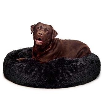 “Aussie” Calming Dog Bed – Large -Black – 100 cm