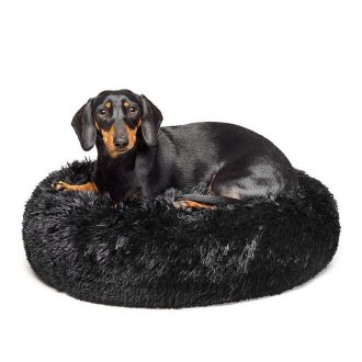 Calming Dog Bed – Black – 60 CM – Small