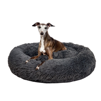 “Aussie” Calming Dog Bed – Medium – Grey – 80 cm