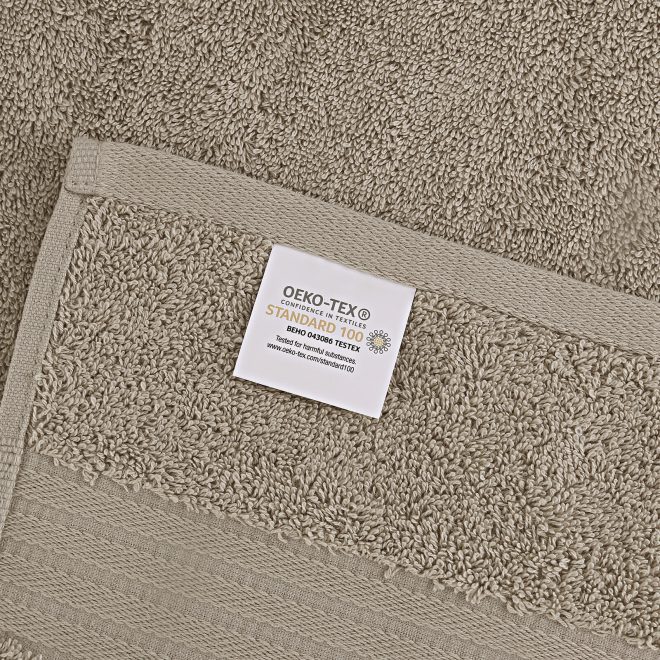 Luxury 6 Piece Soft and Absorbent Cotton Bath Towel Set – Sandstone