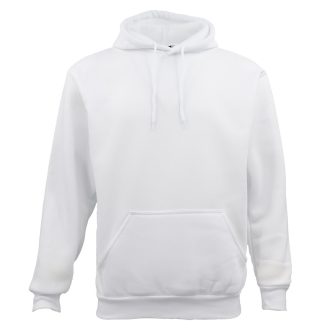 Adult Unisex Men's Basic Plain Hoodie Pullover Sweater Sweatshirt Jumper XS-8XL, White, S