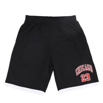 Men’s Basketball Sports Shorts Gym Jogging Swim Board Boxing Sweat Casual Pants, Black – Chicago 23