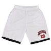 Men’s Basketball Sports Shorts Gym Jogging Swim Board Boxing Sweat Casual Pants, White – Chicago 23, S