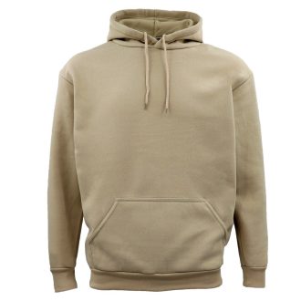 Adult Unisex Men’s Basic Plain Hoodie Pullover Sweater Sweatshirt Jumper XS-8XL, Khaki