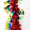 5x 2.5m Christmas Tinsel Xmas Garland Sparkly Snowflake Party Natural Home Décor, Bells (Red)