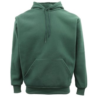 Adult Unisex Men’s Basic Plain Hoodie Pullover Sweater Sweatshirt Jumper XS-8XL, Dark Green