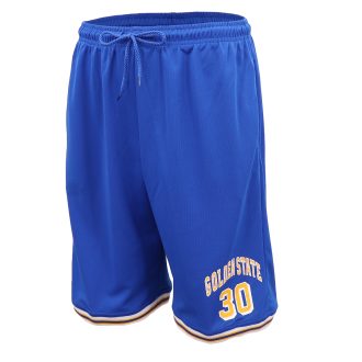 Men’s Basketball Sports Shorts Gym Jogging Swim Board Boxing Sweat Casual Pants, Blue – Golden State 30