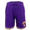 Men’s Basketball Sports Shorts Gym Jogging Swim Board Boxing Sweat Casual Pants, Purple – Los Angeles 6, S