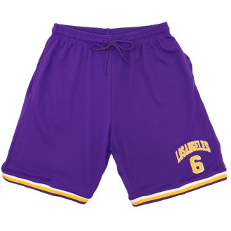 Men’s Basketball Sports Shorts Gym Jogging Swim Board Boxing Sweat Casual Pants, Purple – Los Angeles 6