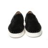 Studded Slip-On Flat Veau Velours Shoes Men – 40 EU