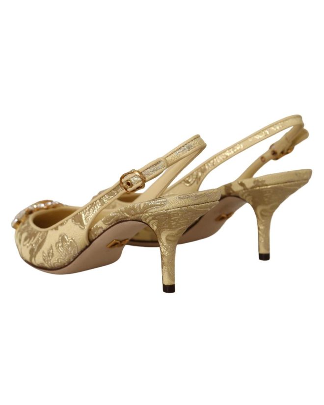 Crystal-embellished Slingback Heels by Dolce & Gabbana Women – 36 EU