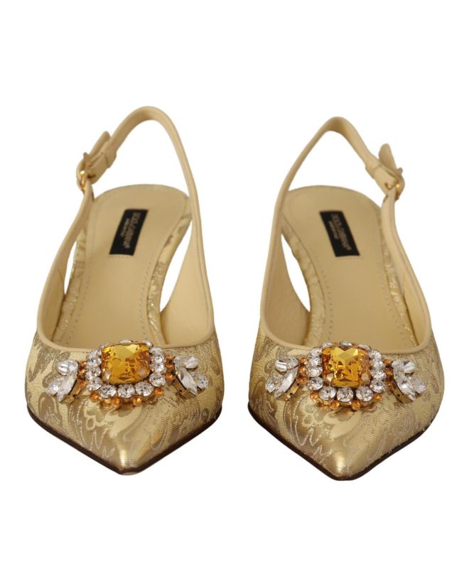 Crystal-embellished Slingback Heels by Dolce & Gabbana Women – 36 EU