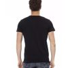 Front Print Short Sleeve T-shirt with Round Neck XL Men