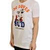 Dolce & Gabbana Crew Neck T-shirt with DG LOVES SUD Motive Women – 36 IT