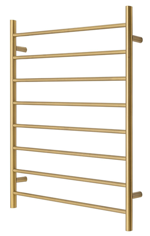 Premium Brushed Gold Towel Rack – 8 Bars, Round Design, AU Standard, 1000x850mm Wide