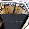 Detachable Pet Dog Car Seat Cover Backseat Protector Hammock Waterproof Non-slip Black