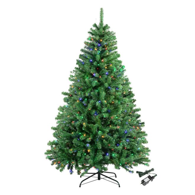Artificial Led Christmas Tree with Lights 2.1M Pre Lit Xmas Decor 8 Mode