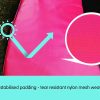 Trampoline Replacement Safety Spring Pad Cover – 14 FT, Pink