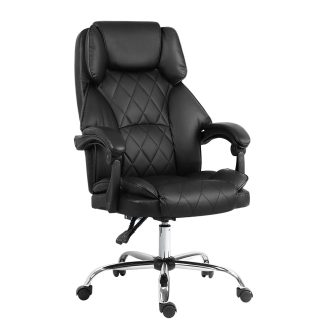 Executive Office Chair Leather Gaming Computer Desk Chairs Recliner