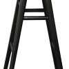 Scandinavian Timber Kitchen Counter Stool – Black