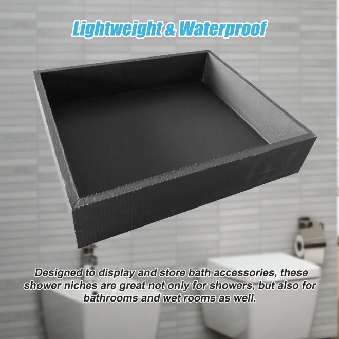 Shower Niche – Prefabricated Wall Bathroom Renovation – 360 x 420 x 92 mm