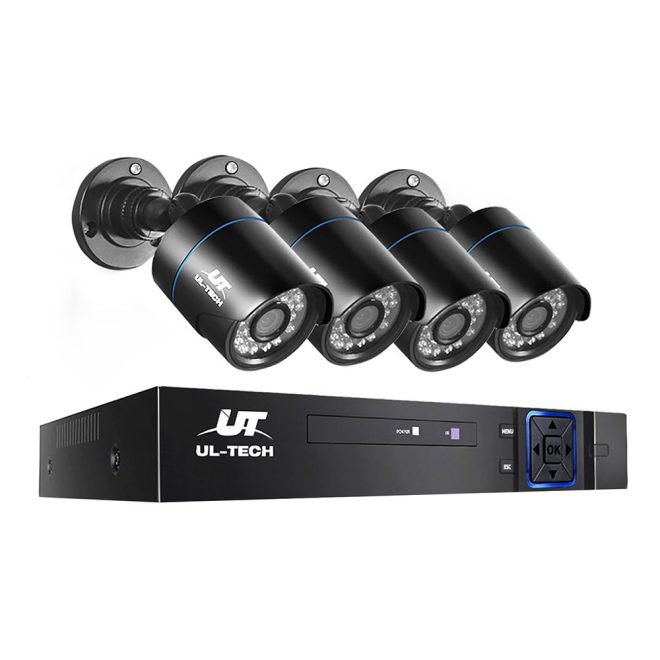 CCTV Security System 4CH DVR 1080P Camera Sets