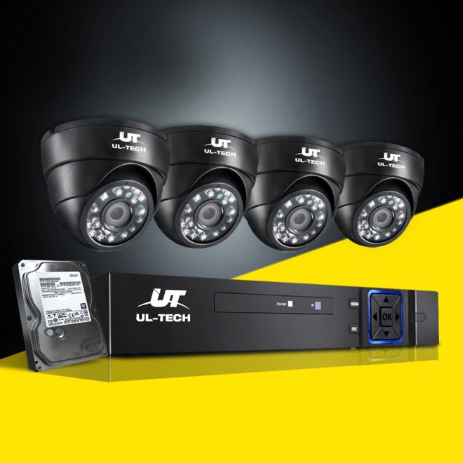 CCTV Security System 4CH DVR 1080P 4 Camera Sets – 2 TB