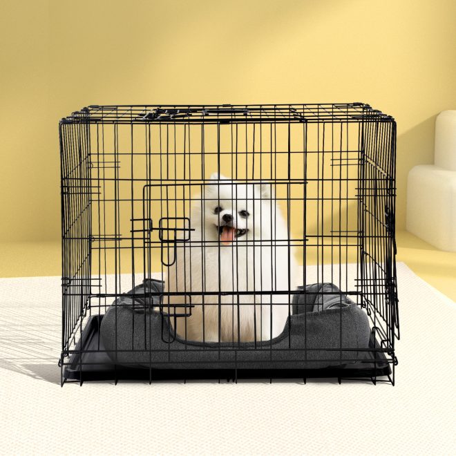 Dog Cage Pet Cage – Black – 36 inch
