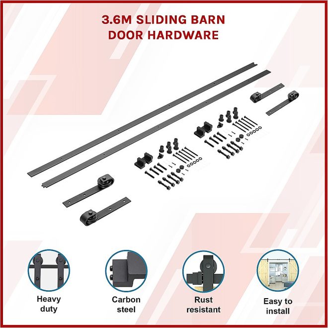 Sliding Barn Door Hardware – 3.6 M