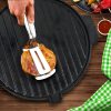 30CM Round Cast Iron Korean BBQ Grill Plate with Handles and Drip Lip – 2