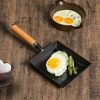 Cast Iron Tamagoyaki Japanese Omelette Egg Frying Skillet Fry Pan Wooden Handle – 2
