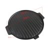 30CM Round Cast Iron Korean BBQ Grill Plate with Handles and Drip Lip – 2